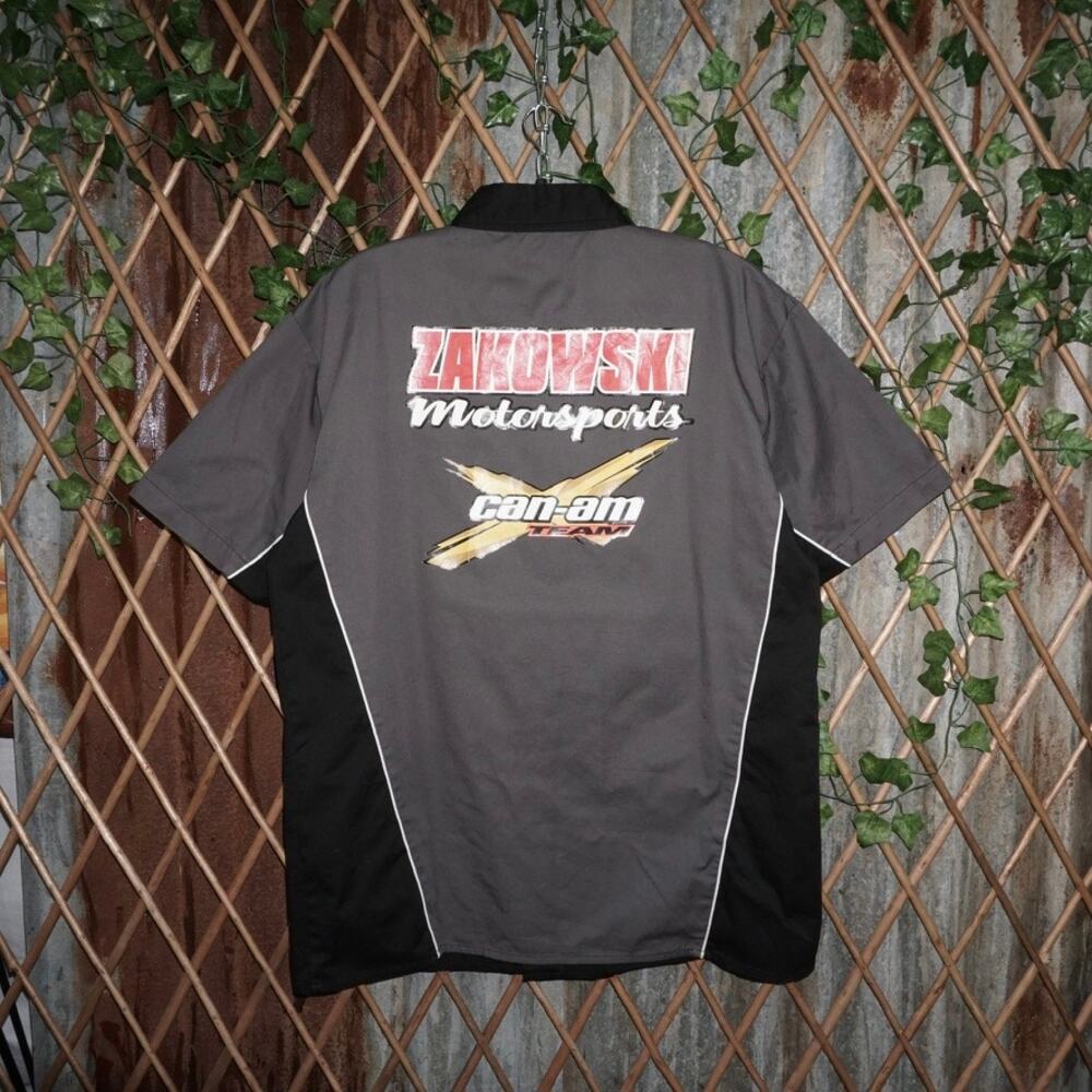 Large -Vintage / Y2K CANAM team motorsports mechanic t-shirt